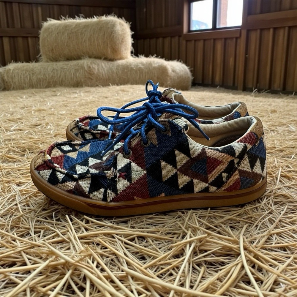 Twisted X Hooey Lopers‎ Aztec Geometric Pattern Sneakers Boho Western🤠Cowgirl 7 - Picture 2 of 8